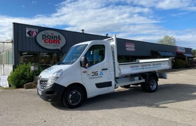 LE POINT COM - Décoration cabine de camion benne de granitier