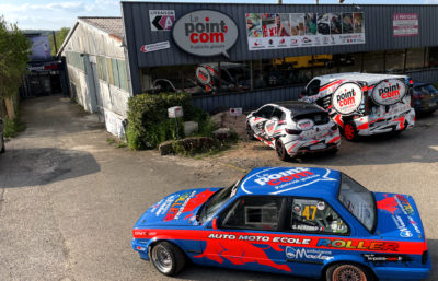 Création et pose d'une livrée d'une voiture de course