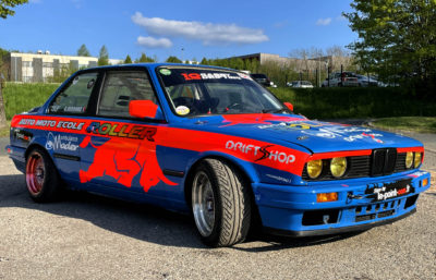 Création et pose d'une livrée d'une voiture de course