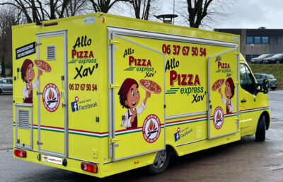 camion Pizza express Xav arrière droite