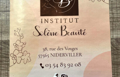 Solène beauté carte produits recto