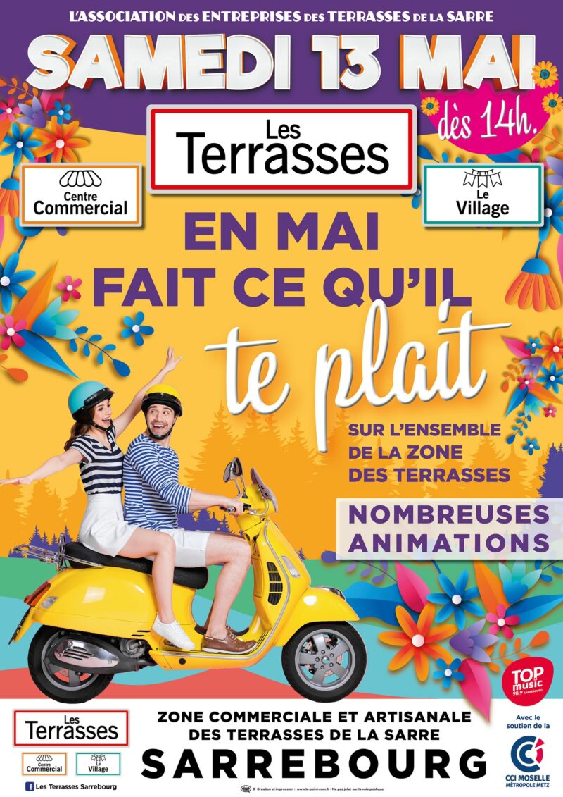 affiche AETS (Association des entreprises des terrasses de la sarre)