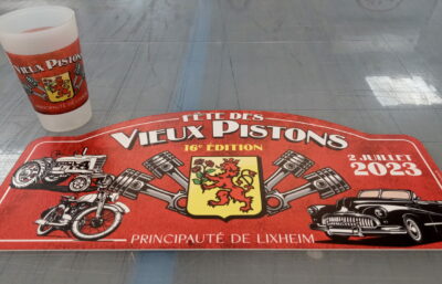 Ecocup et plaque de rallye "Le vieux Pistons"